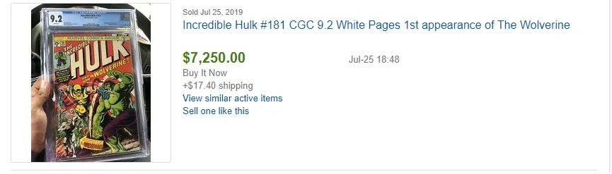Incredible Hulk #181 CGC 9.2